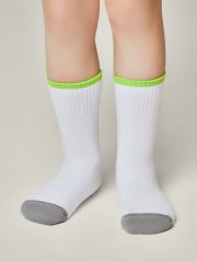 ACTIVE 20С-167СП CONTE-KIDS Носки белый-салатовый