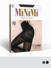 PUSH UP MICRO 3D 70/140 (микрофибра) Minimi Колготки Carbone (Серый);Nero (Черный)