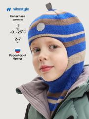 550565 NIKASTYLE Балаклава электрик/кофе