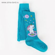 4314622 Колготки для девочки, цвет лагуна, рост 104-110 см