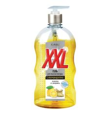 027154      Romax Гель XXL для мытья посуды Лимон и Имбирь, 650 мл