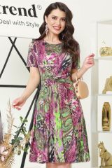 DStrend Платье П-3074 разноцветный