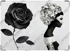 black and white