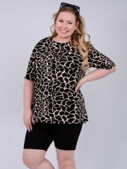 526545 Malina Костюм чёрный/бежевый