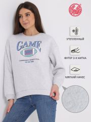 332574 Апрель Свитшот светло-серый