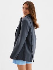 Пиджак женский с пуговицами на спине MIST, р.L-XL, графит