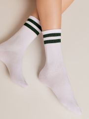 ACTIVE 19С-65СП Conte elegant Носки белый-зеленый