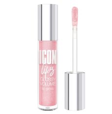 034332   LuxVisage. Блеск для губ с эффектом объёма Icon lips glossy volume тон 509 Powder Rose
