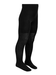 Omsa Колготки OMSA kids Collant 12A02-2 школа с ажурным рисунком без пятки Nero (Черный)