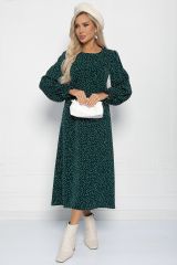 П11168 Платье LADY TAIGA Темно-зеленое