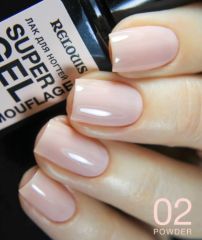 030927 Relouis Лак для ногтей Super Gel Camouflage тон 02 powder