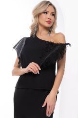 Б7992 LT Collection Топ чёрный