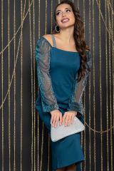П11916 LT Collection Платье тёмно-лазурный