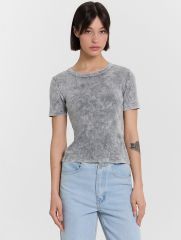112560 MARK FORMELLE Джемпер ACID WASH на черном