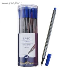 ЦЕНА ЗА 2 шт! 3631555 Ручка капиллярная Basic FINELINER, узел 0.4 мм, стержень синий
