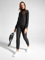 SPORT LUX BLACK Conte elegant Брюки shiny black