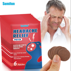 Пластырь Китайский травяной для снятия симптомов боли в голове 6pcs
