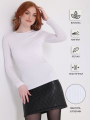 335808 Апрель Лонгслив белый
