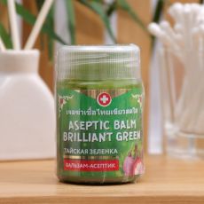 Бальзам-асептик «Тайская зелёнка» Binturong Aseptic Balm Brilliant Green, заживляющий, от ран и бактерий, 50 г 6757485 ТАИЛАНД