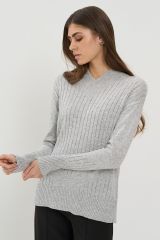 9242-94158-092 Джемпер NEWVAY Св.серый меланж