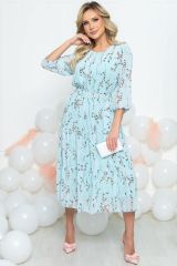 П5462 LT Collection Платье голубой