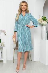 П5320 LT Collection Платье пудра, бирюзовый