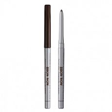 022004 Relouis. Механический пудровый карандаш для бровей BROW WOW т.03 Medium brown (шоколадный коричневый матовый)