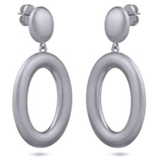 Серьги (покрытие сатиновый родий)