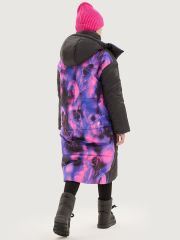 550605 NIKASTYLE Пальто черный/фуксия