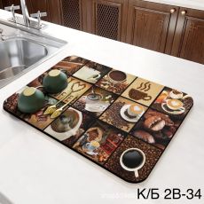 Противоскользящий резиновый коврик для посуды Размер: 30/40 см