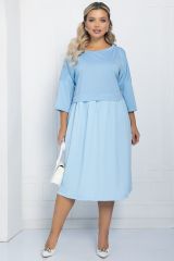 П11634 Платье LADY TAIGA Голубое