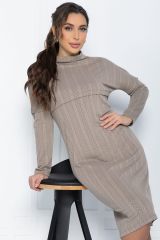 П12049 LT Collection Платье коричневый