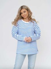 НФ-00138342 Текс-плюс Лонгслив Голубой,белый