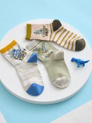 Omsa Носки OMSA kids Calzino 23Р67 (Динозаврики) Grigio Melange (Серый)