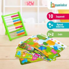 3828783 Настольная игра «Найди и посчитай», счёты, 10 заданий, 3+, МИКС