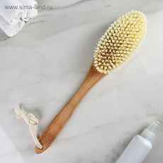 3834589 Щётка банная с ручкой, искусственная щетина 38,5 см