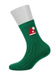 Omsa Носки OMSA kids Calzino 21N64 с шерстью (Новый Год), WO Verde (Зеленый)