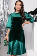 П11628 LT Collection Платье изумрудный