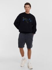 131074 MARK FORMELLE Шорты ACID WASH черный
