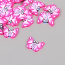 Декор для творчества PVC «Розовые бабочки», набор 20 г, 0.3×1.7×1.9 см