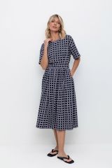 439530 VERY NEAT Юбка индиго, морская клетка