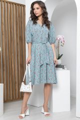 П5344 LT Collection Платье голубой