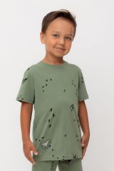 503256 CROCKID Фуфайка папоротник, следы динозавра