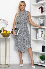 П13936-35М Платье LADY TAIGA Черное/цветы