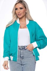 Б8641 LT Collection Бомбер бирюзовый