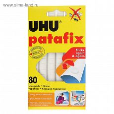 1363319 Клеящие подушечки UHU Patafic белые, 80 штук