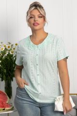 546427 LT Collection Блуза мятный