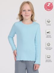 318286 Апрель Лонгслив светло-голубой