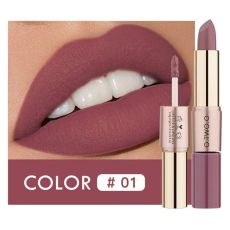 Помада O.TWO.O Rose Gold 2 in 1 Matte Lipstic & Liquid Lipstik № 1 3.5 g