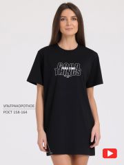 338137 Апрель Платье черный
